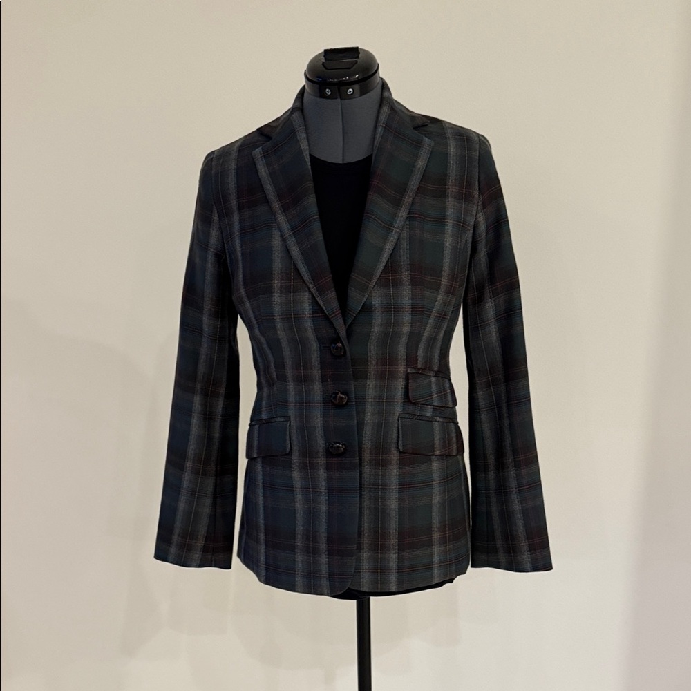 Pendleton Classic Tailored Plaid Blazer
